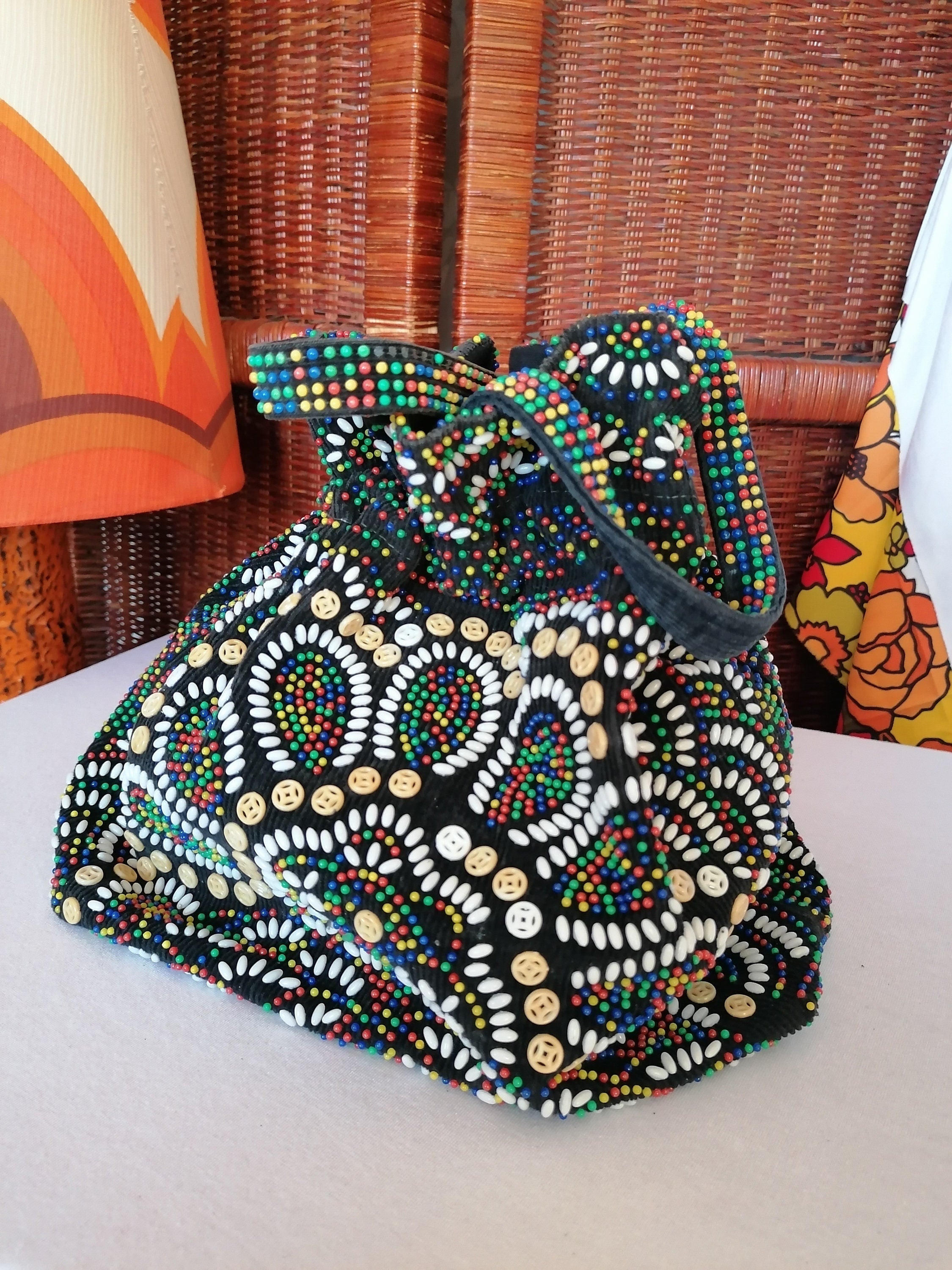 Vintage Drawstring Evening Bag
