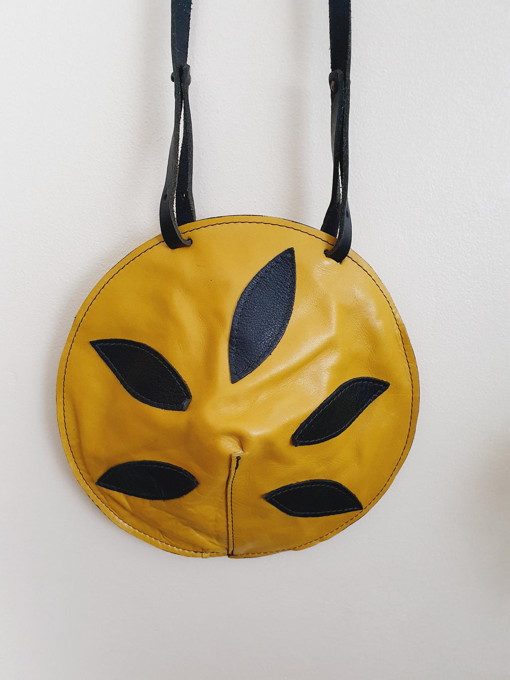 Unique 1960s Leather Shoulder Bag