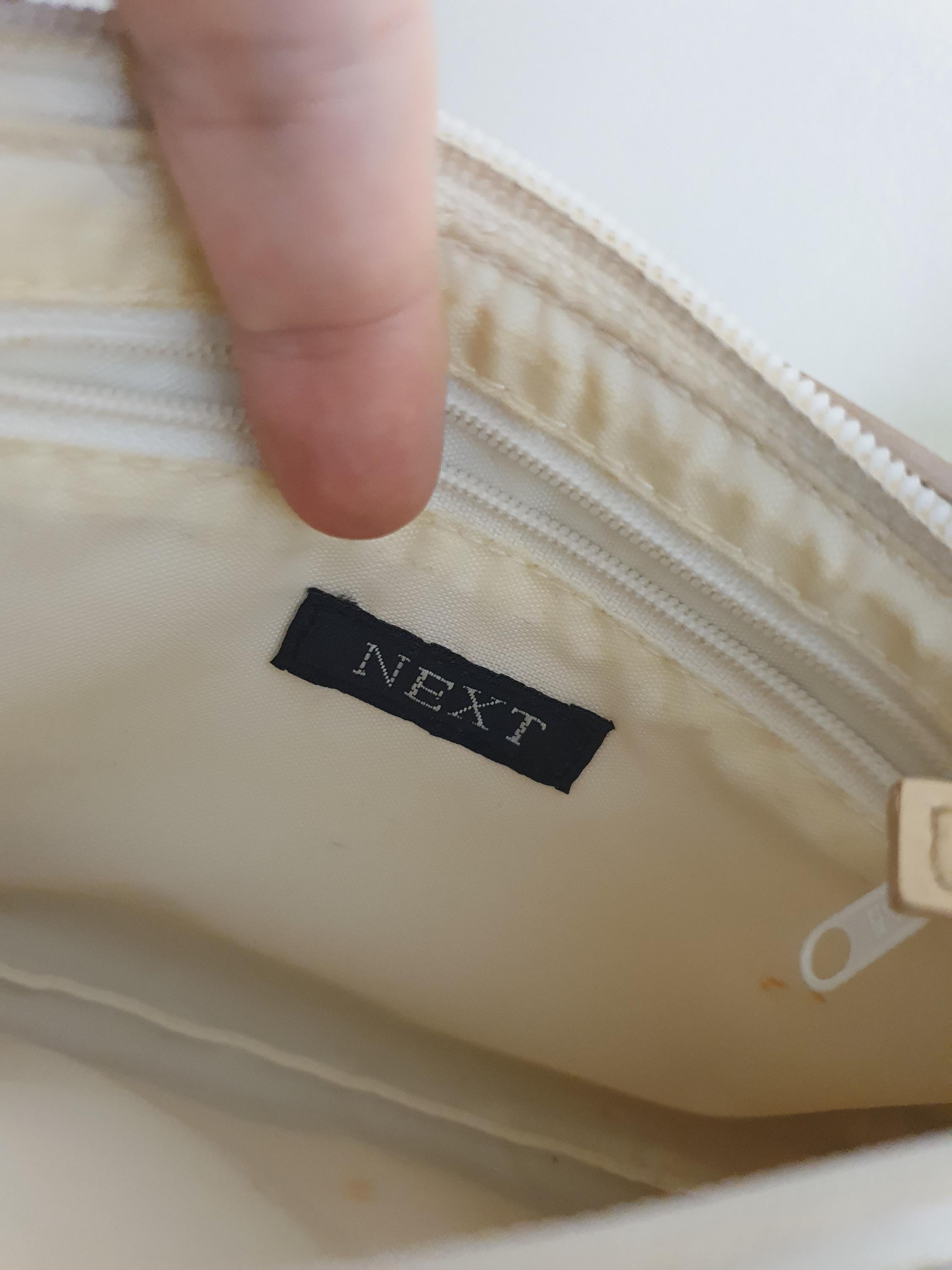 Y2k White Monogram Shoulder Bag