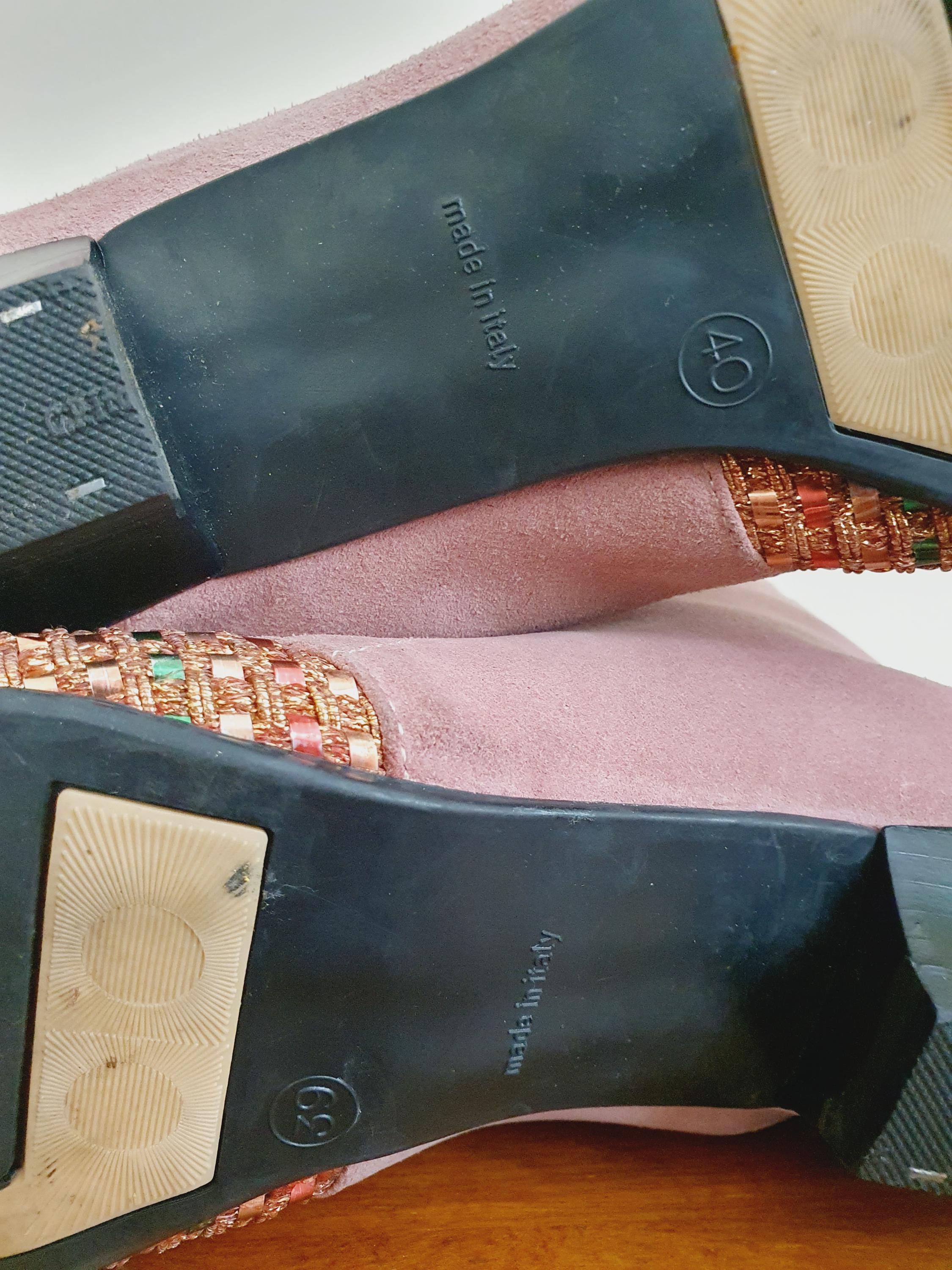 1960s Baby Pink Boots