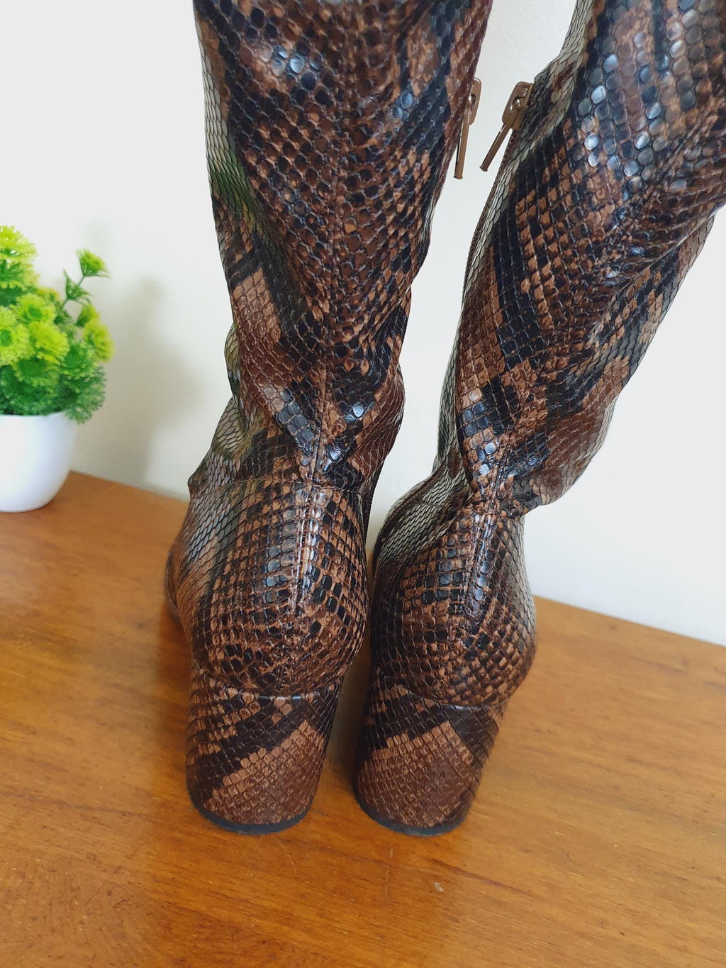 Y2k Brown Aldo Chunky Heel