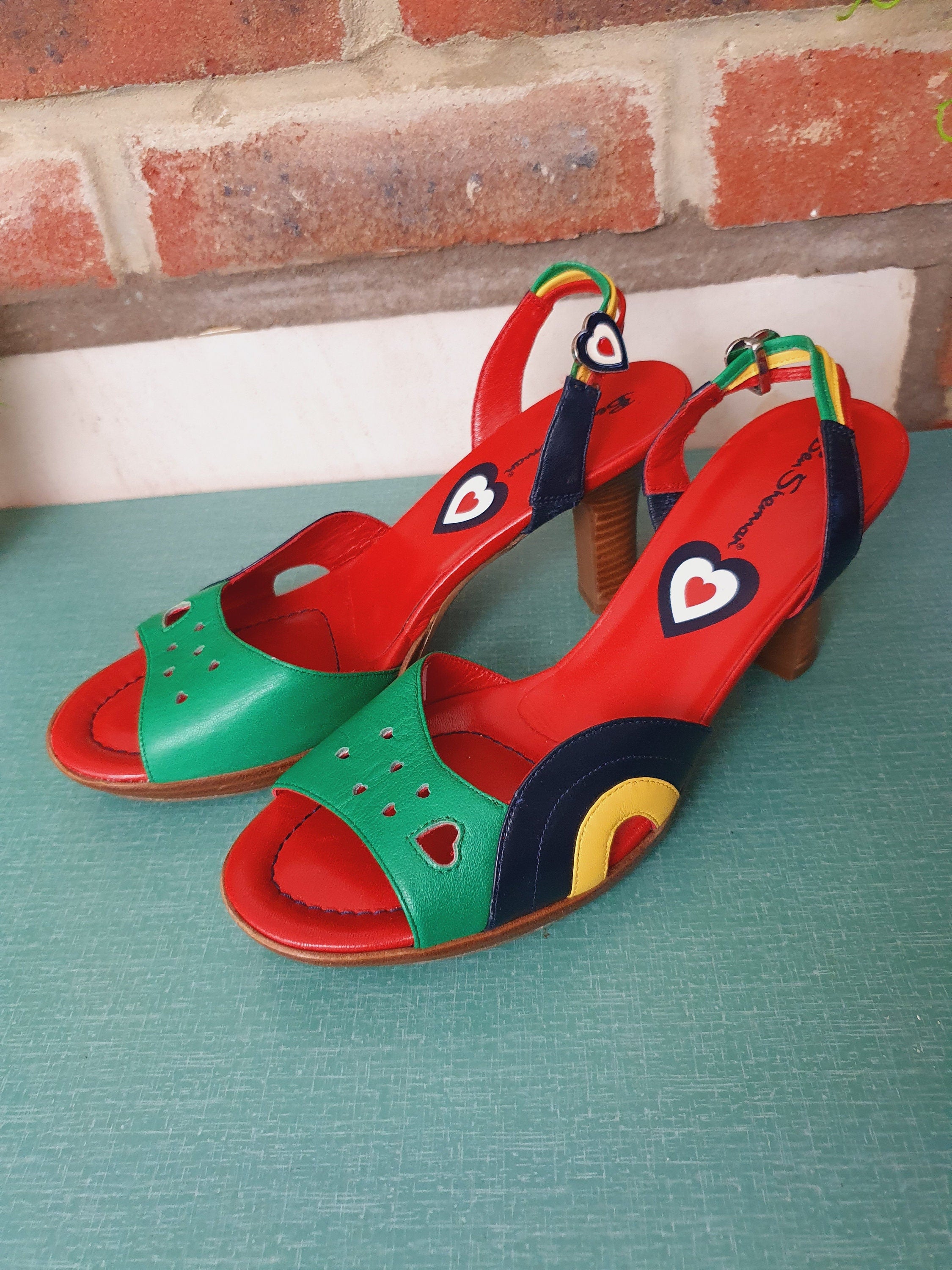 1990s Ben Sherman Multi Coloured Heels
