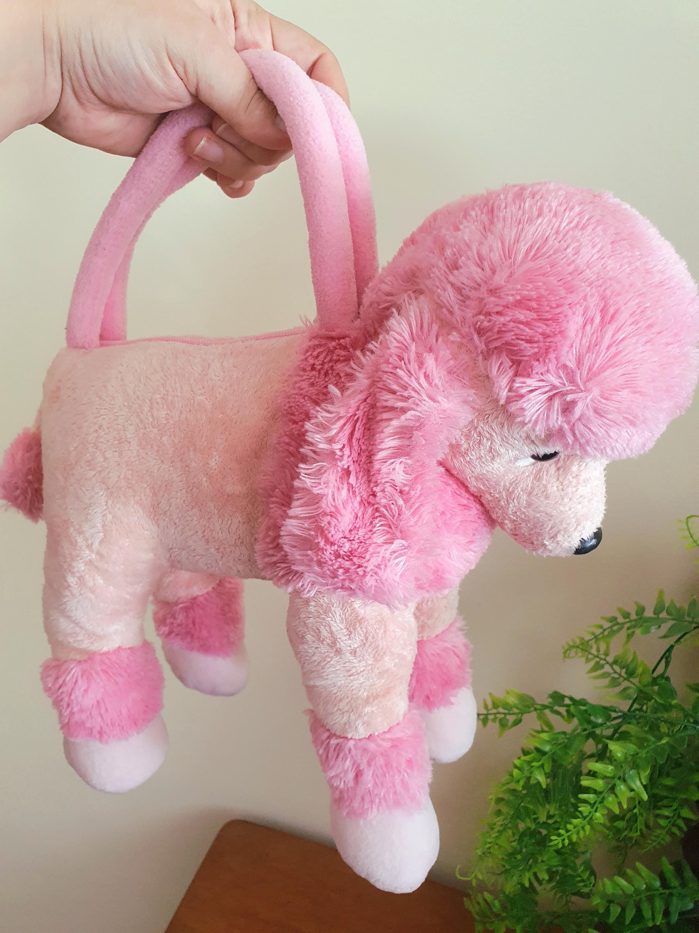 Rare y2k Plush Pink Poodle Purse