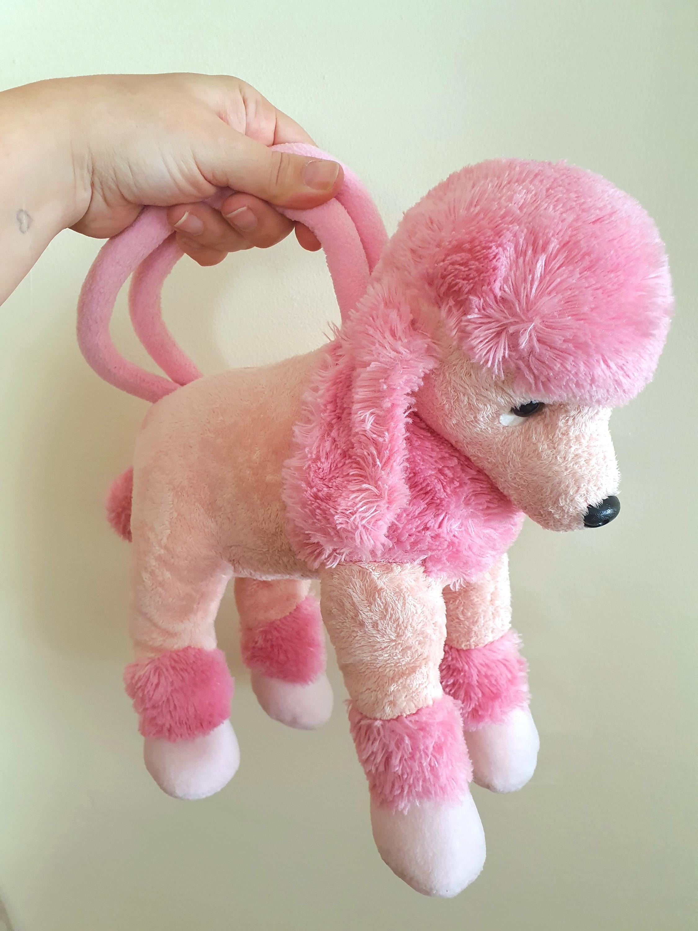 Rare y2k Plush Pink Poodle Purse