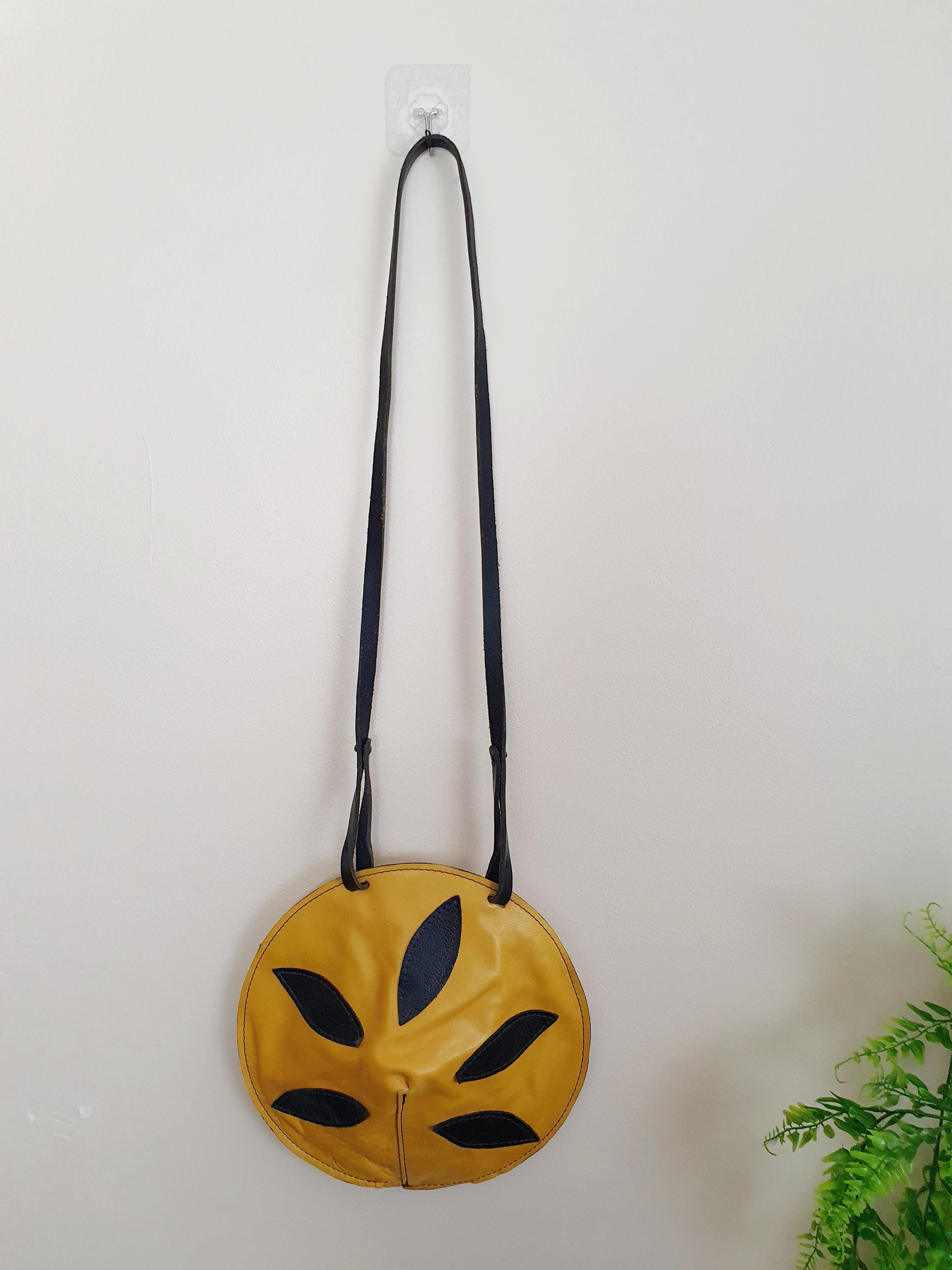 Unique 1960s Leather Shoulder Bag