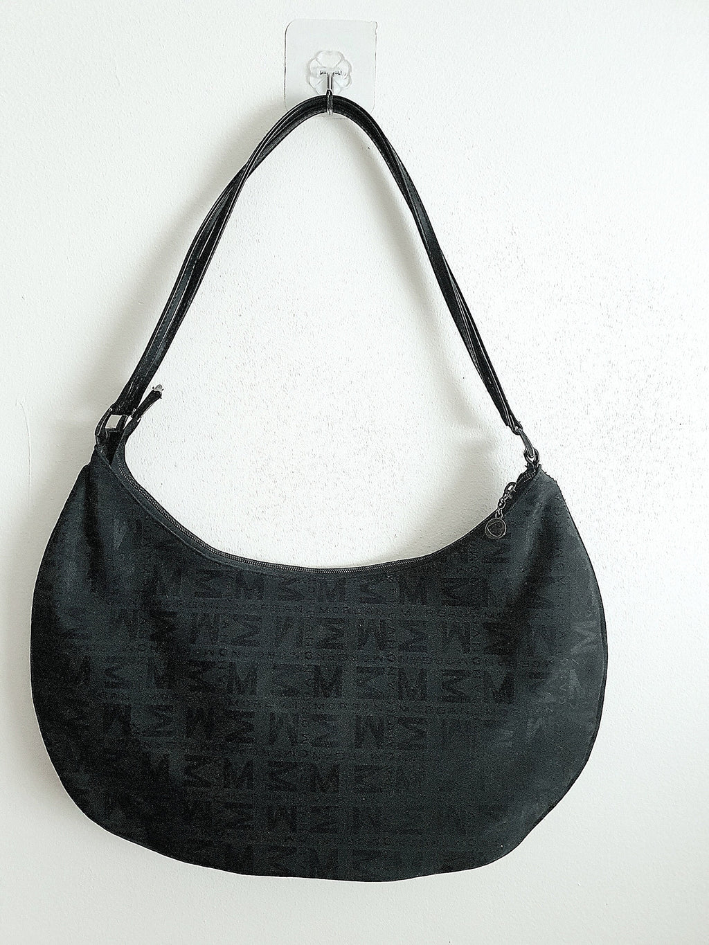 Vintage Y2K Morgan De Toi Black Monogram Shoulder Bag