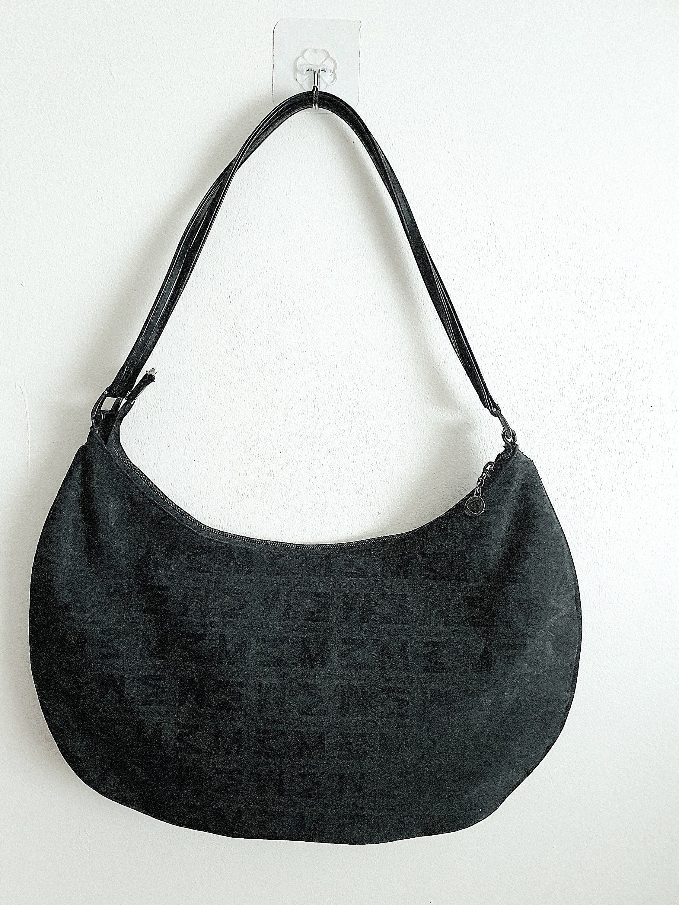 Vintage Y2K Morgan De Toi Black Monogram Shoulder Bag