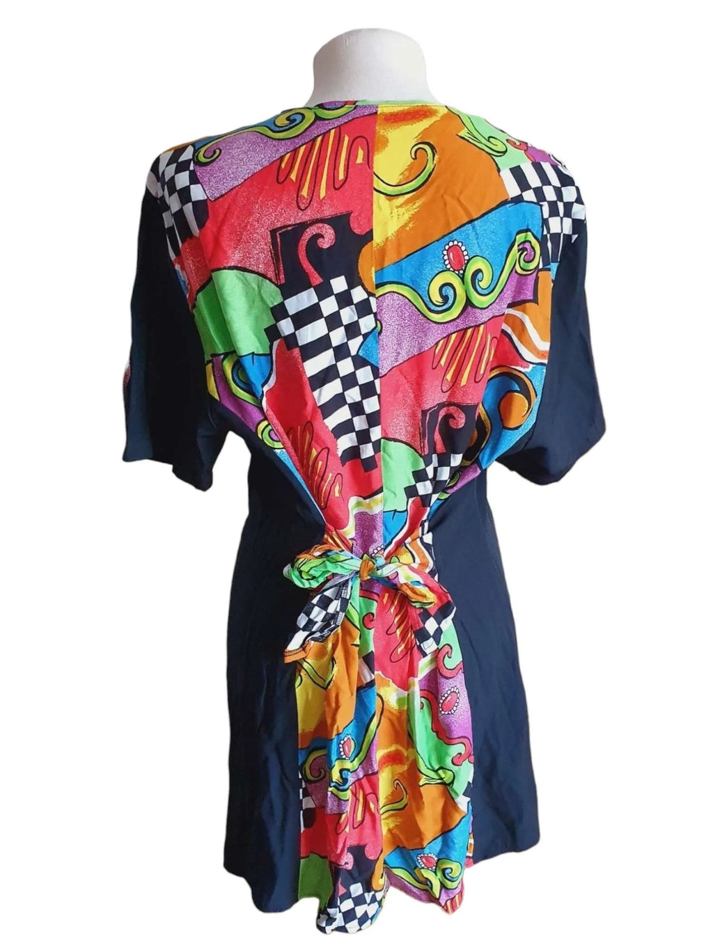 1990s Funky Abstract Mini Dress