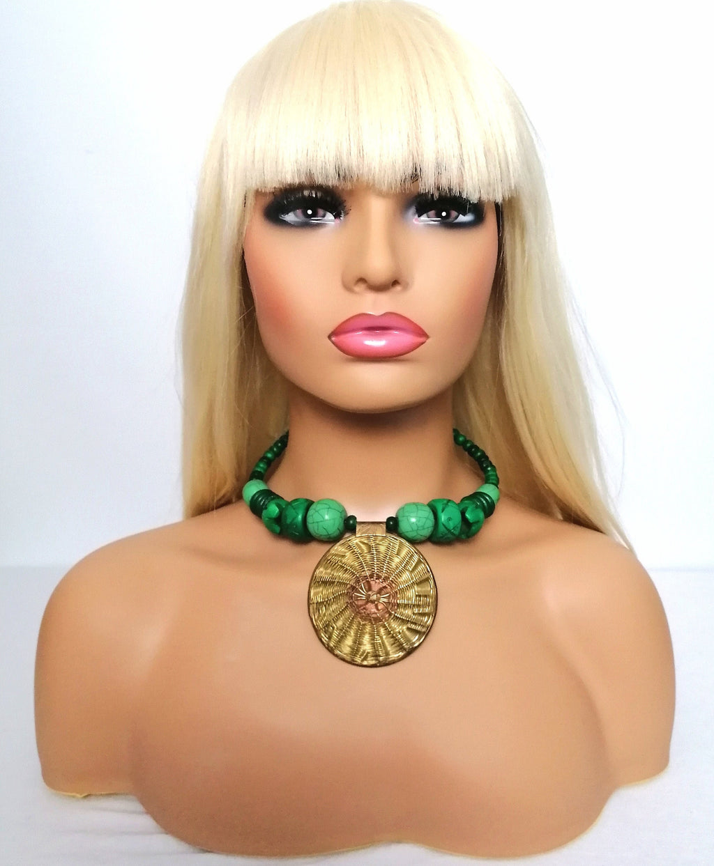Chunky Handmade Beaded Necklace
