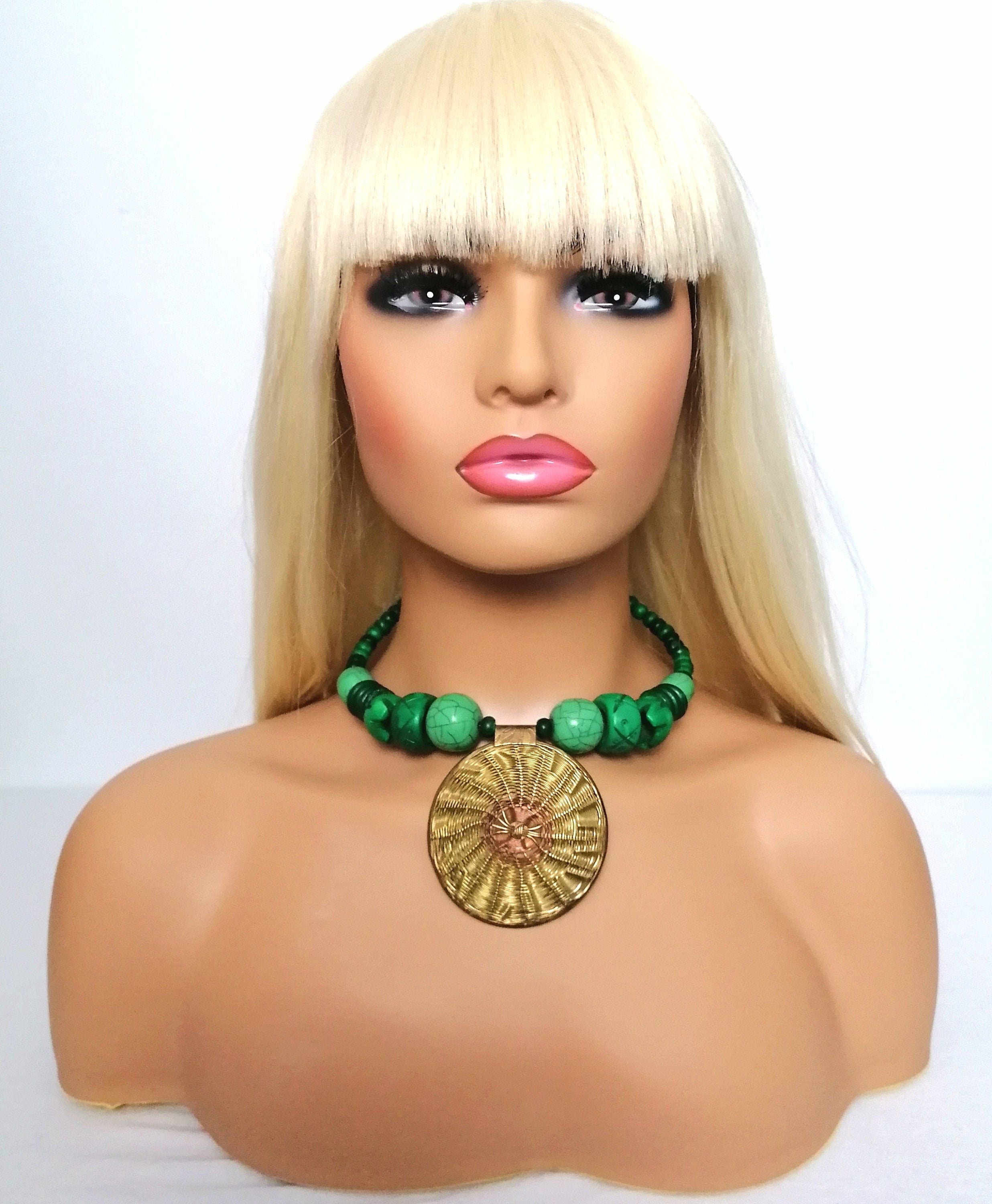 Chunky Handmade Beaded Necklace