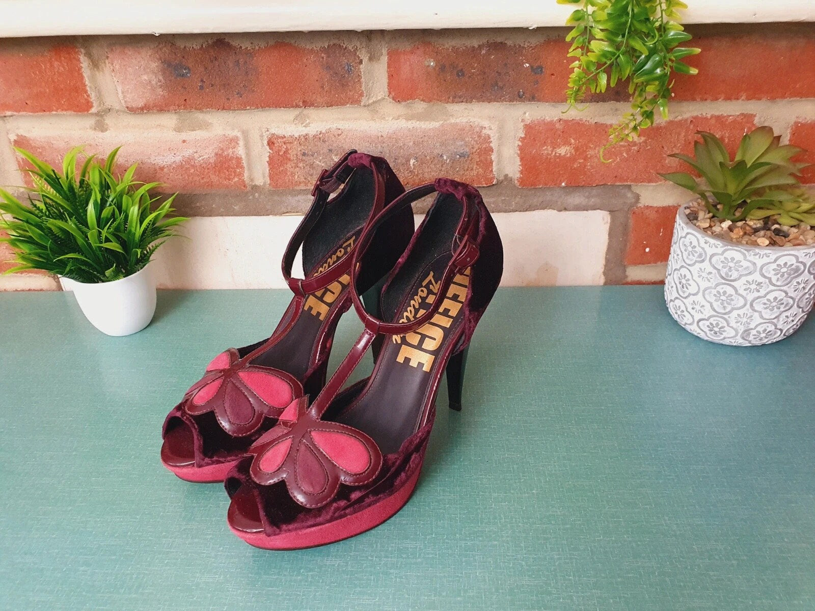 90s Purple Velvet Stiletto Heels