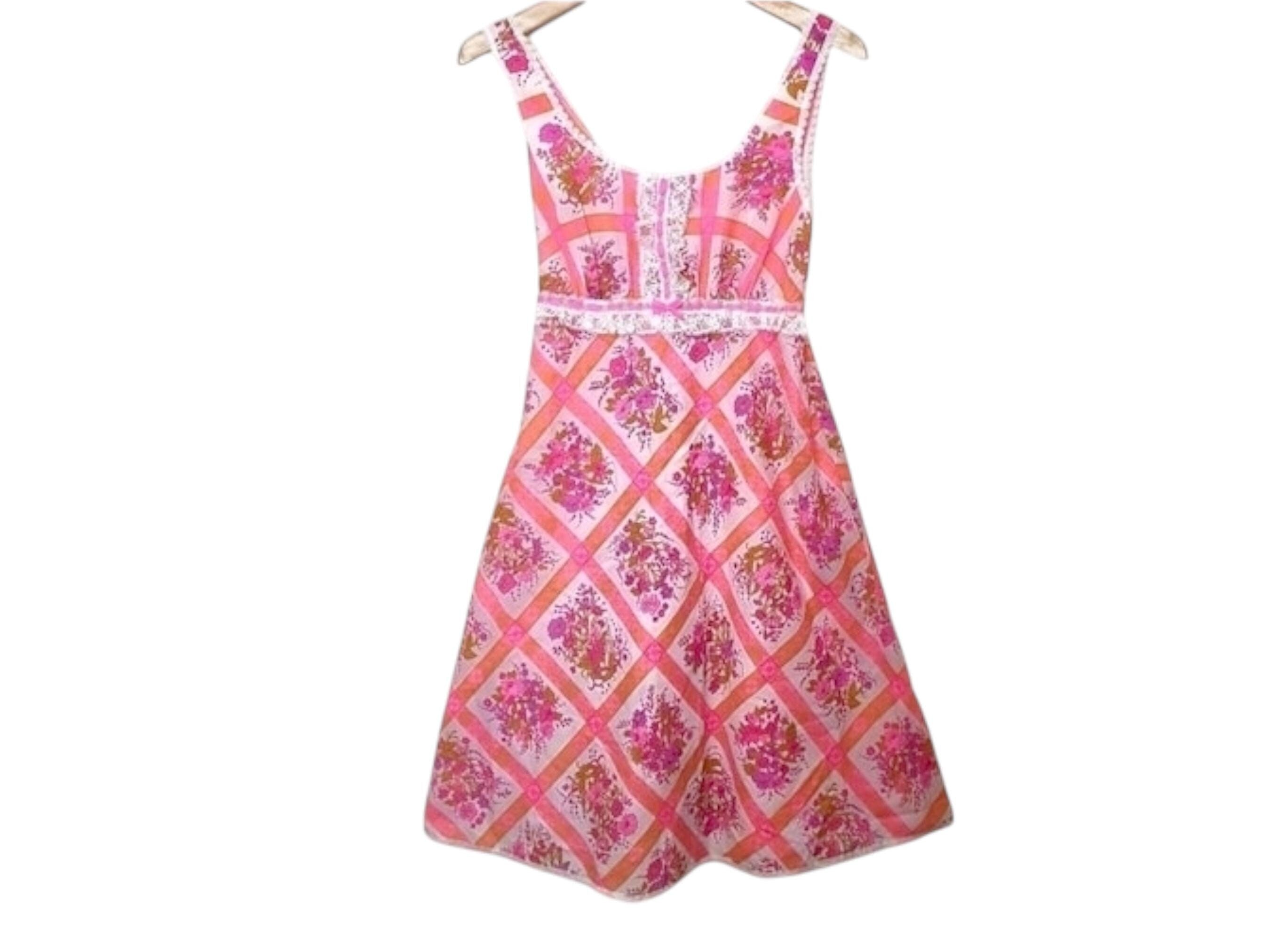 1960s Floral Slip Dress