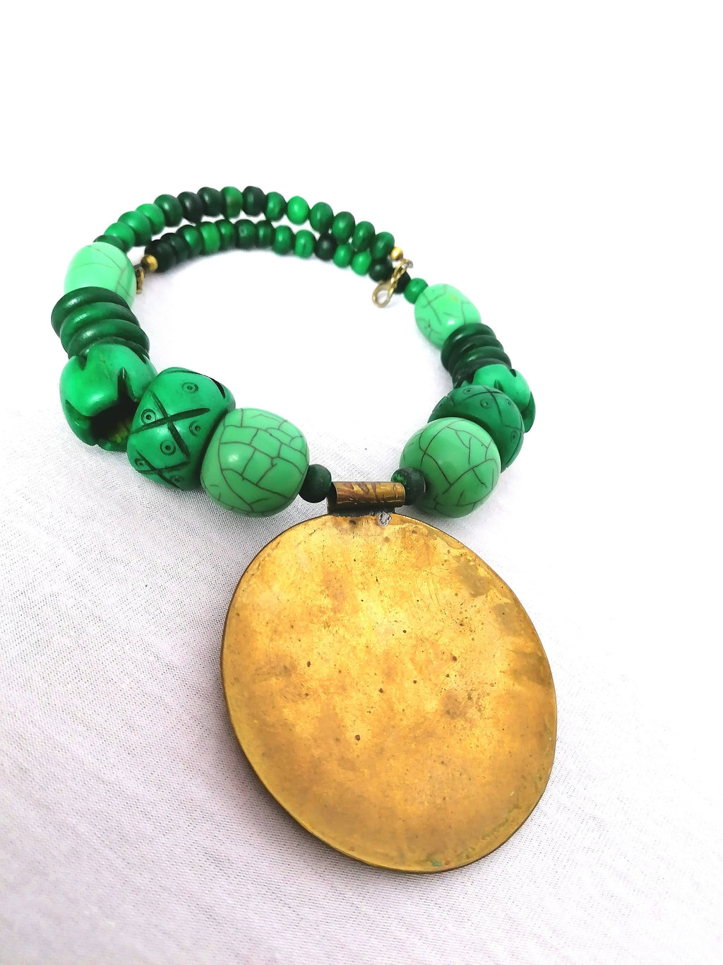 Chunky Handmade Beaded Necklace