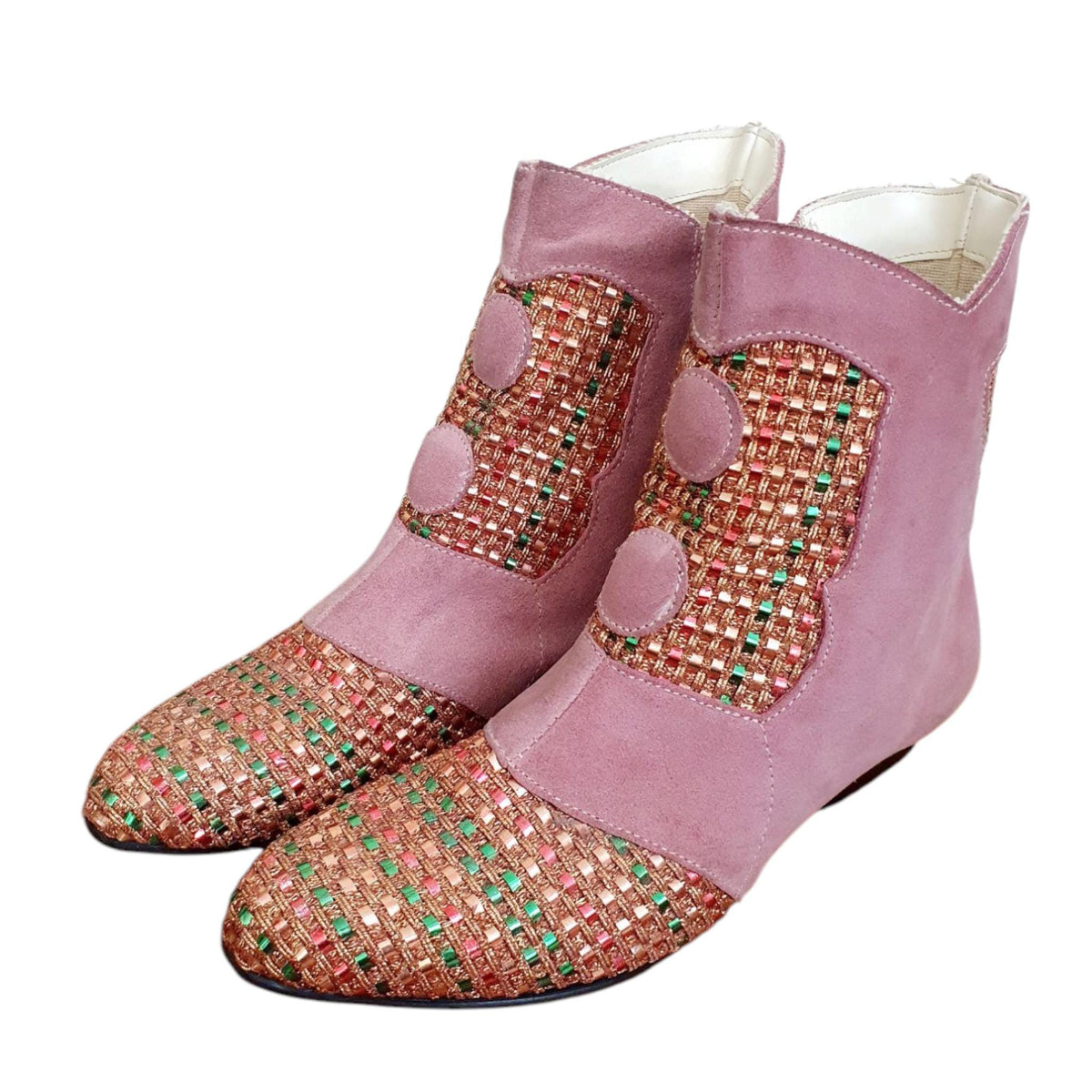 1960s Baby Pink Boots