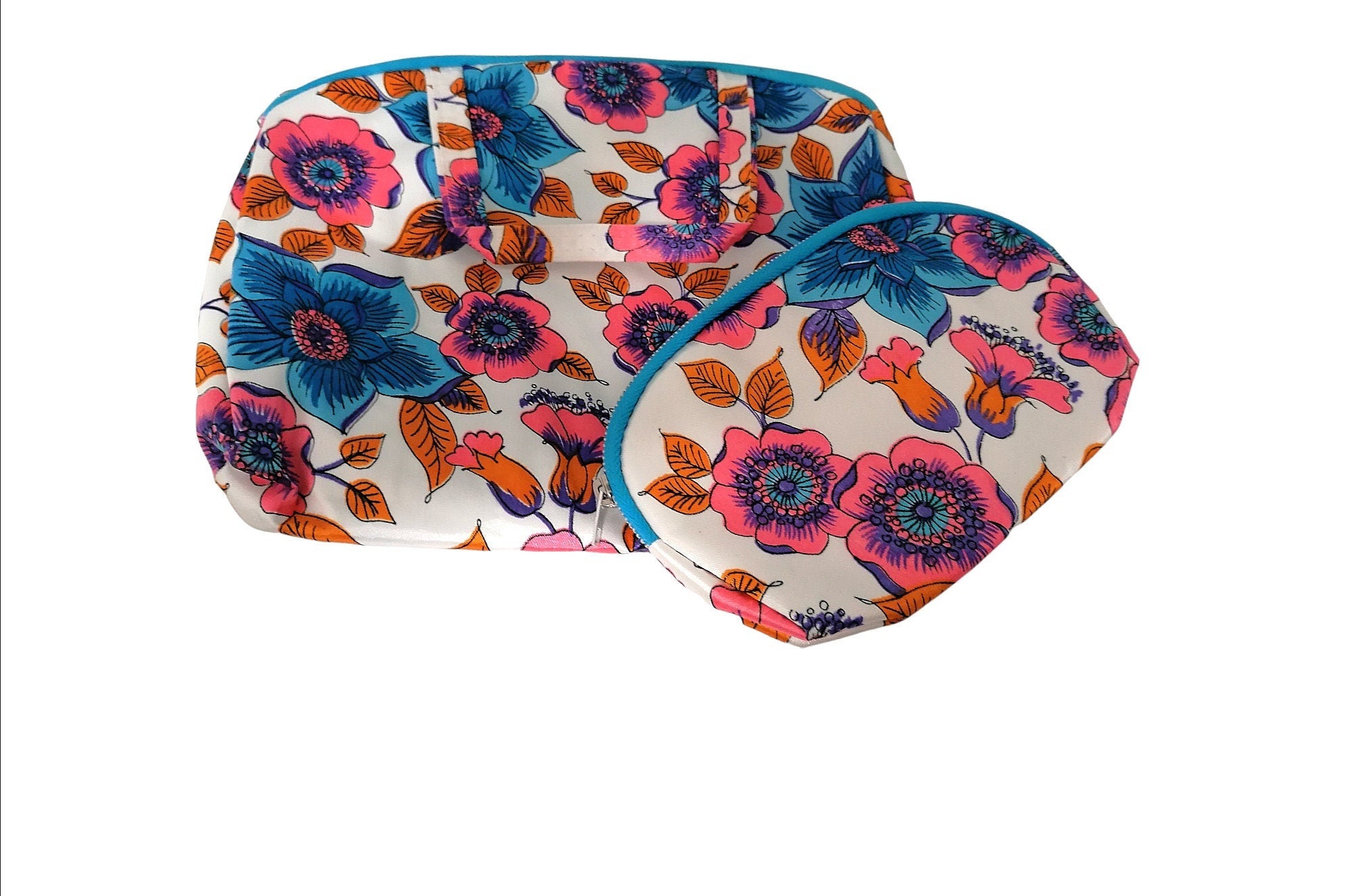 60s Deadstock 2 Piece Make Up Bags