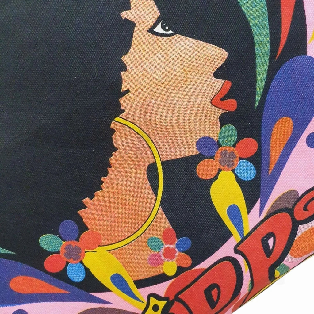 Funky Vintage tote bag- 70s psychedelic hippy shoulder bag